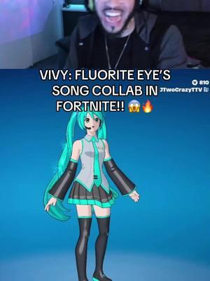 Nahh Fortnite did they thing with this and she sings! 😭🔥 #vivyfluoriteeyessong #fortniteanime #fyp #vivyfluoriteeyessongedit #fortnite 