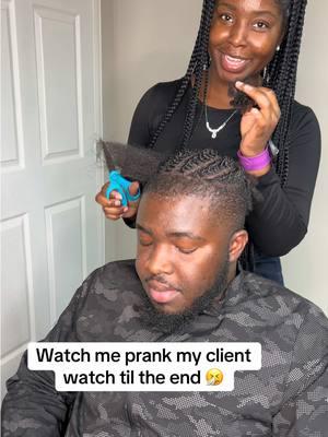 I said let me try on my male client oo, who sent me 🤧🥹These men can’t even take joke again🙄 . . . . .  #hair #hairtransformation #hairtutorial #hairchallenge #hairproducts #hairtutorial #hairtiktok #hairvideos #haircolor #hairideas #hairjourney #hairgrowth #hairgoals #hairtok #hairhack #haircut #braids #bohobob #goddessbraids #braidstutorial #braidstyles #trendingbraidstyles #foryou #fypシ゚viral  #foryoupage #salonpranks #prankster #prankvideo 