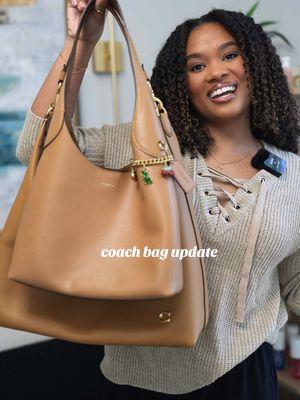 Replying to @Kabrina Salgado quick bag update before this app is gone 😭 I was sleeping on the brooklyn 28!! #coachhaul #coachbag #coachjuliet #coachbrooklyn28 #honeybrown 