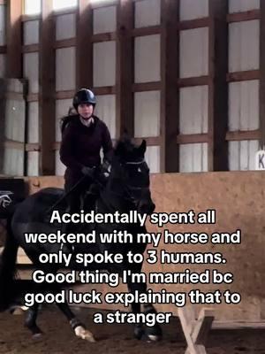 Literally cannot imagine ever having to date. My friends and spouse are stuck with me…peopling is hard #e#equestriansrelatee#equestrianlifee#eventingo#ottbh#horsee#eventere#equestrianh#horsesd#dressagee#equestrianvibese#eventinglifeo#ottbloveh#horsegirlhorse 