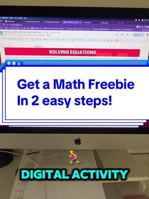 1️⃣ Follow me on Instagram same handle “algebramadesimple 2️⃣ DM me the word “TikTok” to get your freebie #mathteachers #teachersfyp #middleschoolmath #highschoolmath #valentineday 