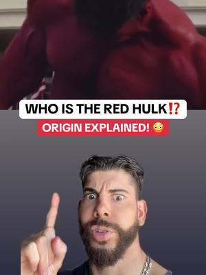 Red Hulk Origin EXPLAINED #captainamerica #redhulk #marvel #mcu #marvelstudios #marvelcomics #marveltok #mcutok #captainamericabravenewworld #news #trending #fyp 