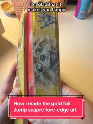 Replying to @Ella 📚| Booktok thank you for thinking this is an actual choice a publishing company made. You honor me and my silly ridiculousness. Also, Jenny called it “Fried gold” on Threads. 😂 #BookTok #bookart #foreedgepainting #bookedgeart #bookworm #booklovers #arttok #