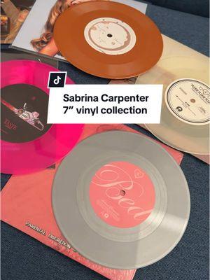 Love the growing Sabrina Carpetner vinyl 7” collection #sabrinacarpenter #vinyl #vinyltok #vinylunboxing #sabrinacarpentervinyl 