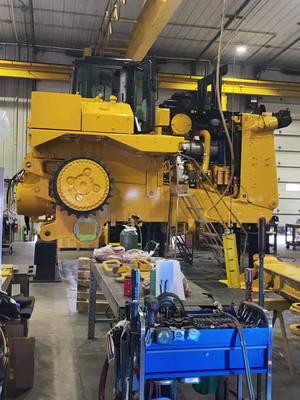 Working on the blade arms for our CAT D11T Rebuild. #heavyequipment #jjscheckel #welding #dozer #welder #d11t #megamachineschannel #work 