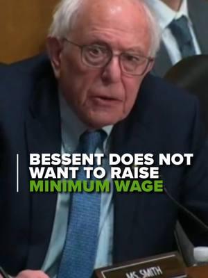 Treasury Secretary nominee Scott Bessent tells Sen. Bernie Sanders he does not think the federal minimum wage should be raised during his Senate confirmation hearing. #treasury #economy #minimumwage #scottbessent #donaldtrump