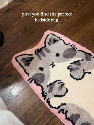 The perfect finishing touch for my daughter’s bedroom! 😽#catrug #cutecats #decor 