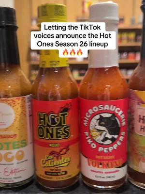 The Hot Ones Season 26 lineup has entered the chat! 🚨 This lineup features bold flavors from an all-star roster of returning sauce makers, plus the debut of Hot Ones Pickled Garlic Sriracha sauce—a must-try for spice lovers! Which sauce are you most excited to try? Drop your pick below 👇 and get ready for the Season 26 premiere next Thursday! 🎬🔥 #HotOnes #HotOnesChallenge #StaySpicy