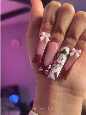 betty boop freestyle 💋 #nails #nailinspo #valentinenailinspo 