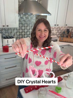 💗 Save this + Create your own sparkling magic with these DIY crystal hearts! 💕 The perfect Valentine’s craft that’s as fun as it is beautiful. In just about 4 hours, watch stunning crystals form on your pipe cleaners. ✨ Mix 1/4 cup borax with every 1 cup of warm water, shape your hearts, cover with the solution, and let the science magic happen! Perfect for kids and adults alike. 🛒 Grab your supplies and give this fun DIY a try! Did you know that you can easily shop our videos on the LTK app? Just search for YWM_Family, and make sure to follow us there too for exclusive in-app content. 💗 #ltkseasonal #ltkfamily #ltkkids #ValentinesDayDIY #CrystalHearts #EasyCrafts #FunWithKids #ScienceCraft #ValentinesCrafts #DIYProjects #HomemadeDecor #KidsCrafts #CraftIdeas #STEMActivities #ValentinesDayInspo