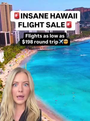 Umm… why is no one talking about this HUGE Hawaii flight sale🤯✈️ get this to your bestie asap! #flightdeals #flightdeal #hawaiiflight @Going #goingambassador