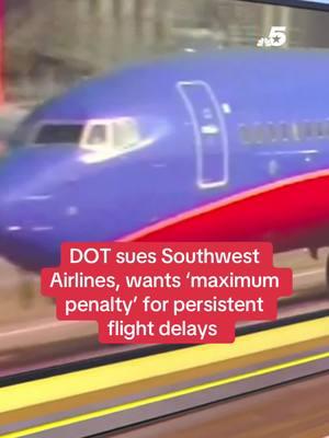 “Airlines have a legal obligation to ensure that their flight schedules provide travelers with realistic departure and arrival times," Transportation Secretary Pete Buttigieg said in a statement. “Today’s action sends a message to all airlines that the Department is prepared to go to court in order to enforce passenger protections.” More info and details in bio.  #southwestairlines #airplane #delays #dot #departmentoftransportation #news #lawsuit 