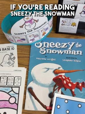 Check out the link in profile for your own Sneezy the Snowman Book Companion activities now! ❄️  The perfect winter activities for any classroom! ☃️  #sneezy #sneezythesnowman #bookcompanion #childrensbook #kindergarten #readaloud #winter #winterfun #winteractivities #booksforkids