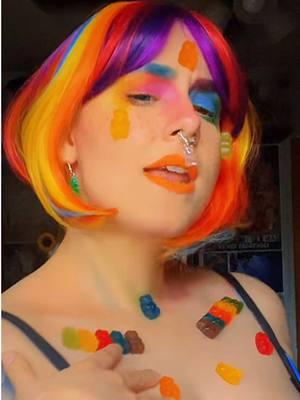 😋 #gummybear #gummybears #gummibear #gummibears #candy #candymakeup #pridemakeup #Pride #Ight #gummybearmakeup #gummybearchallenge