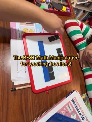 This set is SOOO HELPFUL! #fractions #homeschoolmom #mathmanipulatives #homeschool #homeschoolers 