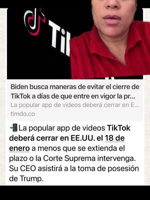 📲La popular app de videos *#TikTok deberá cerrar en EE.UU. el 18 de enero* a menos que se extienda el plazo o la Corte Suprema intervenga. Su #CEO asistirá a la toma de posesión de #Trump. #noticias23news #fypシ゚viral  