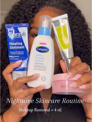 Nighttime Skincare Routine only 4 steps! Everything 🔗 on LTK! Plus I have a Skincare Favorites for other goodies ✨  #beautycontentcreator #beautyfinds #skincareroutine #skincaremusthaves #blackgirlskincare 