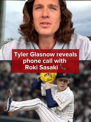 Tyler Glasnow tells us what he told Roki Sasaki over the phone 👀 #MLB #baseball #dodgers #rokisasaki 