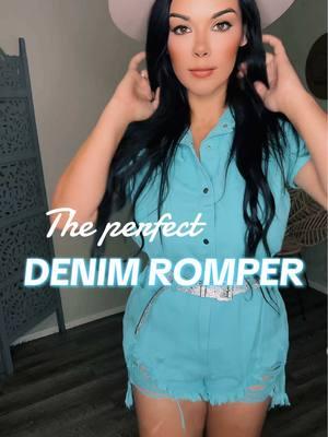 Best Seller Alert 🚨  The Perfect Denim Romper for 🦋 Spring or Summer! ☀️ It's perfect for vacation, traveling, concerts and more! 🎶  #amazonfashionfinds #amazonoutfit #summeroutfitideas #denimromper #summerstyle #westernstyle #westernoutfits #concertoutfit