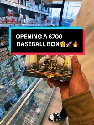 OPENING A $700  BASEBALL BOX😤🚀🔥#baseballcards  #guccirips #sportscards #sportscardsinvesting  #basketballcards #fyp 