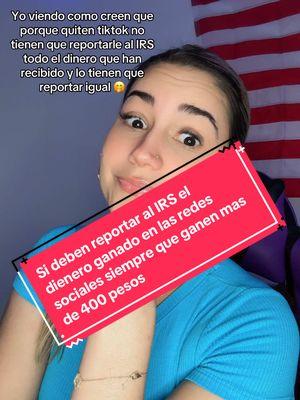 Deben declarar siempre que se gane más de 400 pesos así sean cash 👌👌👌. #irs #preparadordetaxes #DHM #dhm #yany_business #viralvideo #latinostiktok #cubanosenmiami 