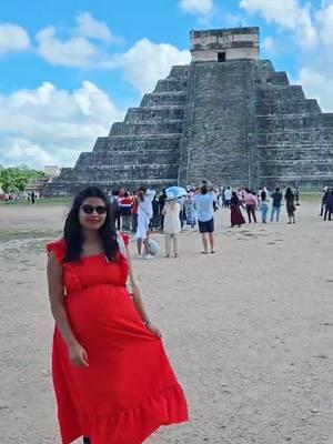 I'm 30 weeks pregnant 🥰🧿😉 waking around one of the 7 wonders of the world the Chichen itza, it really feels great #fyp #fypシ #foryoupage #trending #foryoupageofficiall #chichenitza #pregnancy #preggolife #momtobe  #7wondersoftheworld  #viralvideos #nepalitiktoker 