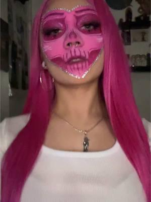 I CANT WAIT 🩷💀 #skull #skullmakeup #pinkheart #pinkheartskull #pinkheartskullmakeup #heartskullmakeup #skeleton #heartmakeup #valentines #valentinesmakeup #vday #vdaymakeup #makeupxgraves #mua #creativemakeup #creativemakeuplook 