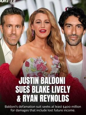 #JustinBaldoni sues 'It Ends With Us' co-star #BlakeLively and her husband, #RyanReynolds, seeking $400 Million. #CourtTV - What do YOU think? #itendswithus #itendswithusmovie #itendswithuscast #deadpool #courttvlive #courttvtiktok #courttvshow