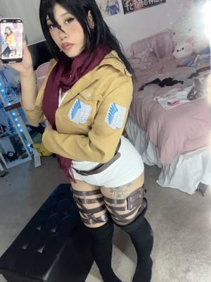 I’ll protect you eren #blowthisupforme #attackontitan #attackontitan #aot #mikasacosplay #mikasa #cosplayer #ackerman #nerdgirl #weeb #altbaddie #asian 