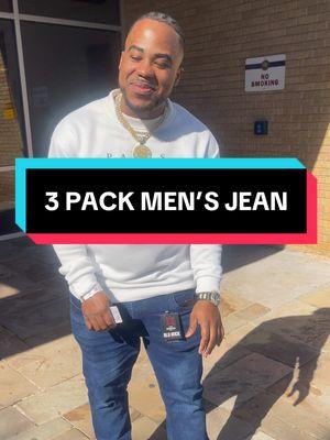 3 PACKS OF JEANS FOR $30 BUCKS.. is a steal!!! Yall get it before it sells out!! HIT THAT FOLLOW BUTTON!! #jeanshack #jeansoutfit #jeanshaul #jeanschallenge #mensjeans #comfortableoutfit #clothinghaul #clothinghacks #outfitideas #outfitoftheweek #tiktokshopping 