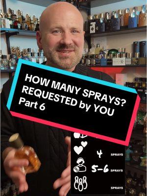 YOU Requested, How Many Sprays of these Popular Fragrances Should You Wear? #howmanysprays #nichefragrance #fragrancetiktok #mensfragrance #colognetiktok #designerfragrance 