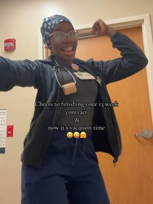 First contract completed ✔️ @nursebabejess👩🏾‍⚕️💜🩺 ##nursetoks##nursesoftiktok##travelnurse##ernurse##blacknursetiktok##blacknurses##emergencyroom##nursehumor##nursesbelike##treatyourself##ernursesbelike##nurselife