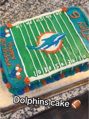 We’re by no means professional over here.. but when your kiddo requests an “amazing dolphins cake” you have to attempt to deliver! #momlife #mom #fyp #homemade #cake #cakedecorating #cakedecorate #nfl #miamidolphins #dolphins #dolphinsfootball #footballcake #happybirthday 