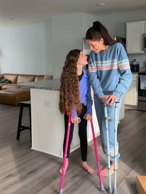 surprising her with new crutches.. again 🥹🤫🥲 (IG: AmazingAbigailGrace) #amazingabigailgrace #cerebralpalsy #momdaughter #disability #forearmcrutches #tiktokban #viral #surprise 