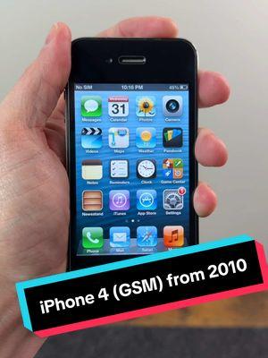 Remember the iPhone 4 from 2010? This is the GSM model which came out in June of 2010.  #apple #iphone4 #2010 #gsm #iphone4in2025 #tech #retro #ianstech #tech #techtok #CapCut 