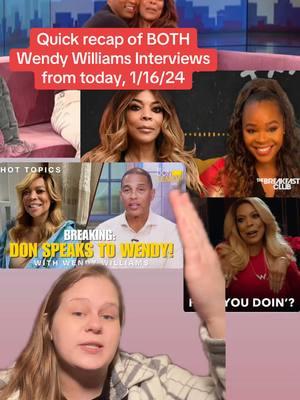 Wendy Williams did TWO interviews today & I’m breaking it ALL down in under 10 min 😮‍💨😅 #wendywilliams #whereiswendywilliams #thewendywilliamsshow #wendywatchers #freewendy #alexfinnie #donlemon #lorenlarosa #recap #breakdown #entertainmentnews #howyoudoin #celebritygossip #hottopics 