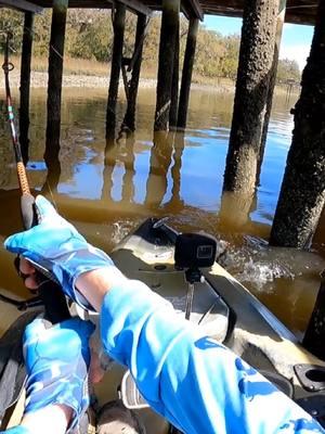 Under a Dock for Sheepshead! #fishtok #fishing #kayakfishing #beaufortsc #sheepshead #sheepsheadfishing #kayakadventures #fy #fyp 