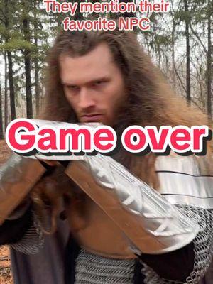 Game over . . . #fighter #dndmemes #knight #knightposting #dndtiktok #bandits #dnd5e #ash #fisticuffs #throwinghands #gameover #itsover 