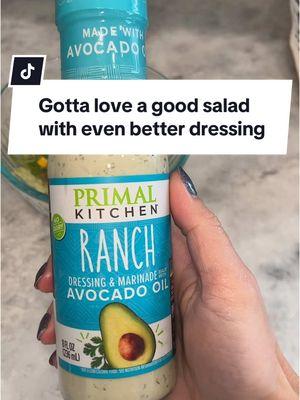 Love me some salad every day with @Primal Kitchen Foods 👩‍🍳 #saladrecipe #favoritesalad #madeforrealfood #primalkitchenpartner #salad #saladdressing #ranch 