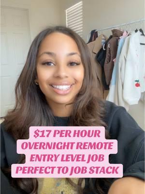 $17 per hour overnight EST time zone based remote work from home job! You only need a high school diploma to do this and you can find this with other great overnight remote job links on my site for free so check it out and go and apply! #jobstack #jobstacking #remote #remotejob #remotejobs #workfromhome #workfromhomejob #workfromhomejobs #wfh #wfhjob #wfhjobs #jobstacks #overnight #overnightjob #overnightremote #overnightremotejobs 