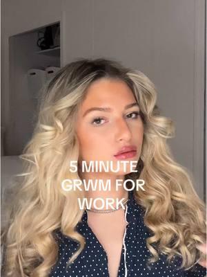 5 MINUTE GRWM FOR WORK🥱💄🌆 #grwm #corporatelife #corporategirlies #5minutemakeup #MakeupRoutine #heatlesscurls #kitschheatlesscurls #dayinmylife #morningroutine #fyp #nyc #drunkelephant #kyliecosmetics #tartecosmetics #loreal #lorealparispartner #makeupbymario #kosas #hourglasscosmetics #Vlog 