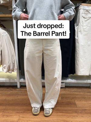 We understand the hype! 🙌  Shop our Jersey Barrel Pants in store + online now!   #barrelpants #uniqlo #uniqlousa #viralpants #uniqlopants 