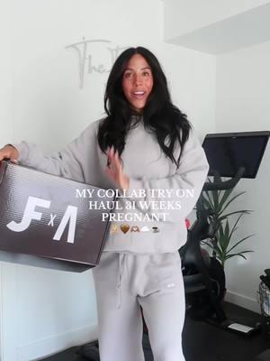 JORRYFITT X ACTA TRY ON HAUL  🤎✨🫶🏽☁️👼🏼 ✨ I am 31 weeks pregnant and in a medium top and small bottoms in each piece!  BESIDES THE SWEATS. I’m in a medium bottom and l/xl crew neck.  🫶🏽☁️ I sat down with Acta almost two years ago and was so confident with each new piece that was bringing to the table!! I was confident in what I wanted, and they absolutely nailed the designs!!! This collection will drop this Saturday 1/18!! ( it’s been a long time coming 😜) the timing is perfect and I can’t wait for you to have it.  MILKY GREY 🩶 - essential sweatpants and crew neck with muscle mommy detail  -evo cross over biker short with scrunch butt details  -evo bandue bra with sticky lining to assure it stays up  -evo zip up  - evo cross over leggings  - evo twist bra  AMERICANO ☕️ 🤎 -evo cross over biker short with scrunch butt detail -evo bandue bra  -evo short  -evo scoop bra  -evo legging  -evo twist bra  CHOCOLATE 🍫  - essential pull over  - essential zip up  And of course we can’t forget the  CHOCOLATE GLAZE TRAVELER @hydrojug  Al items will go live Saturday 1/18 @10am MST.  ( if you are local you can shop this collection Friday at hydrojug! I will be there from 12-2!)  Let me know what pieces your snagging so I can personally thank you. Your support means the absolute world and I can’t thank you enough. ✨☕️🩶☁️🍩 #Fitness #TryOnHaul #Collaboration #Pregnant #Pregnancy #Pregnancy #Relatable #ExplorerPage  #hydrojug #acta #viral 