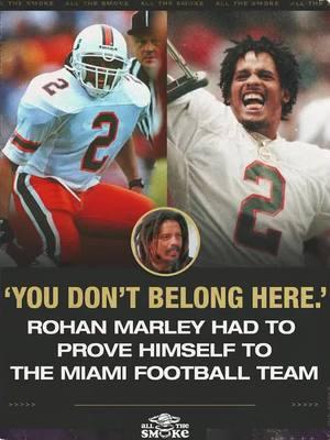 Rohan Marley was dropping the hammer & busting necks. Marley led the Hurricanes in tackles on the ’93 team that featured future NFL legends Ray Lewis & Warren Sapp. ALL THE SMOKE with #RohanMarley is available on our YouTube! #ALLTHESMOKE #StephenJackson @Matt Barnes #Miami #Football #Hurricanes #CollegeFootball #MiamiHurricanes #90s #RayLewis #WarrenSapp 