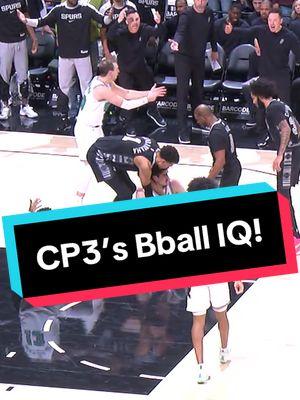 CP3’s basketball IQ is top tier 🙌 #Spurs #NBA #chrispaul 