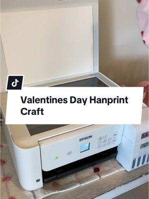 Sentimental Valentines Decor! ❤️ I’m a sucker for a handprint craft and this one is so precious! #vday #ValentinesDay #handprintcrafts #handprintcraft #valentines #valentine #diycraft #fypシ 