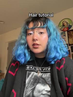 Rlly nothing special #bluegirl #updo #pigtails #clawclip #hairtutorial 