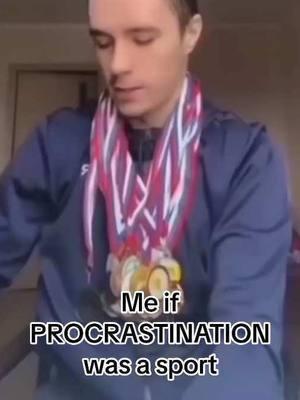 Would you earn a gold medal in #procrastination?? I know I would! Like for tips on how to combat procrastination! #college #collegeauntie #CapCut #study #students #success #goldmedal 