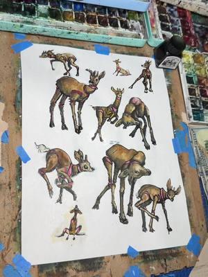 Deer Falling Apart Sculpture Art Basel #artbasel #artbasel2024 #deer #eerie #creepy #scp #drawingmeme #memedrawing #fyp 