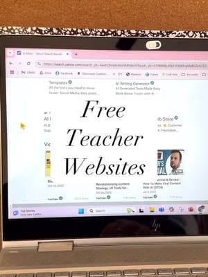 2 in 1 free teacher tools! #partner #aiblaze #freeteacherwebsite #freeteacherwebsites #freeteacherresources #productivityhack #socialstudiesteacher #scienceteacher #aitools 